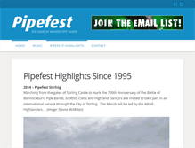 Tablet Screenshot of pipefest.com